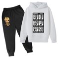thumbnail image 3 of Sudadera con capucha con estampado de Groot de bebé kawaii Sudadera con capucha de moda para niños + Pantalones Traje casual para correr Sudadera con capucha Soy Groot Dibujos animados divertidos G, 3 of 5