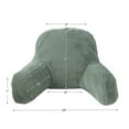 thumbnail image 2 of Faux Fur Bed Rest Pillow with Removable Cover, Pistachio, 2 of 5