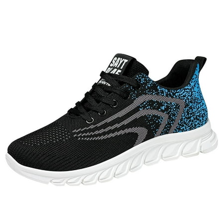 

zuwimk Mens Sneakers Men Casual Shoes Low Top Comfortable Walking Shoes Blue