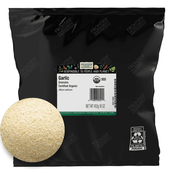 Frontier Co-op Certified Organic Garlic Granules, 16 oz