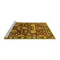 thumbnail image 2 of Ahgly Company Machine Washable Indoor Rectangle Oriental Yellow Industrial Area Rugs, 7' x 10', 2 of 4