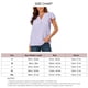 thumbnail image 1 of Blusa de manga corta, blusa de manga corta de jacquard Blusa de manga corta de jacquard Blusa de jacquard con cuello en V Resistente y duradera, 1 of 6