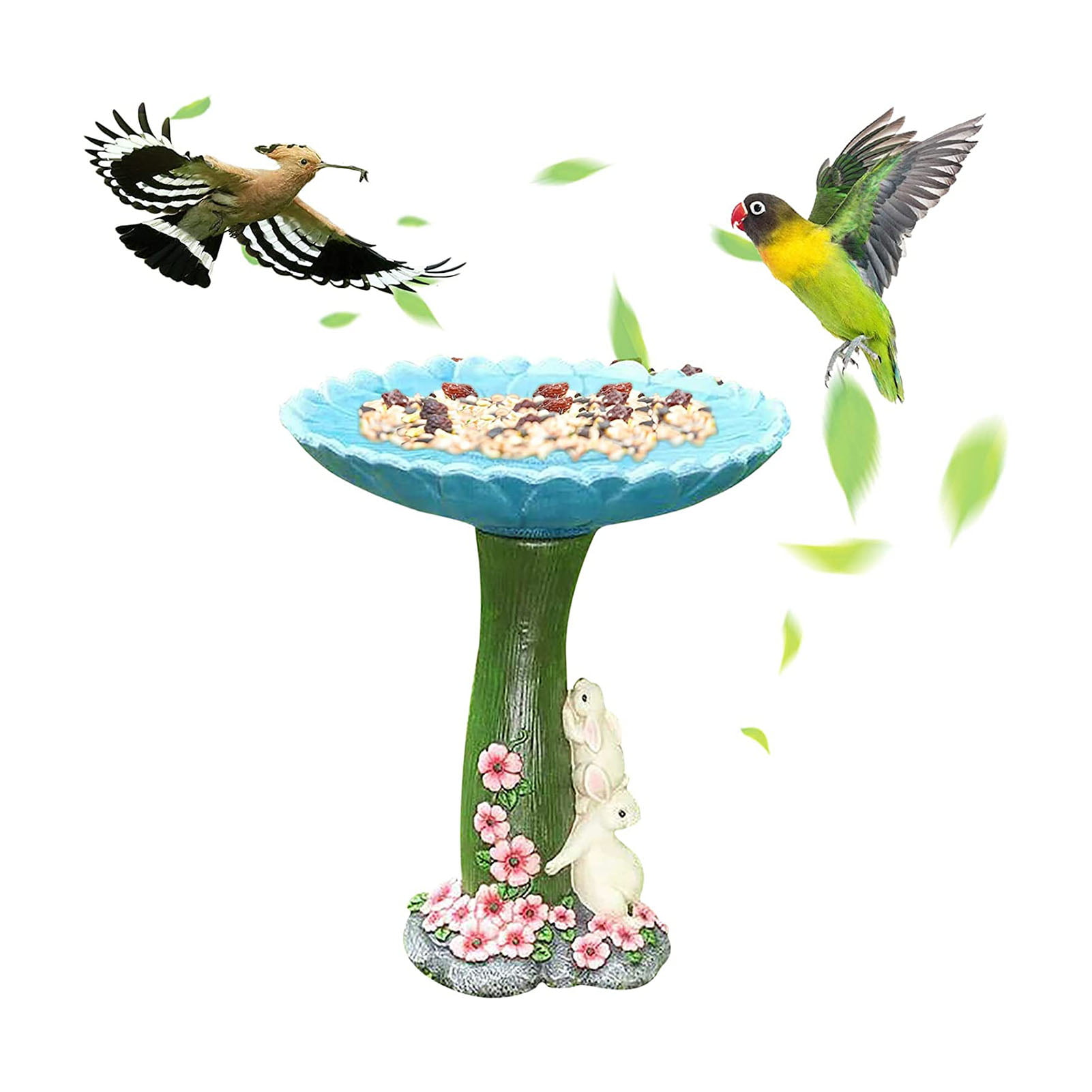Ceramic Bird Feeding Bowls Birds Feeder Water Birdbath Bowl 
