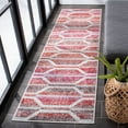 thumbnail image 3 of SAFAVIEH Montage Doretta Geometric Indoor/Outdoor Area Rug, Red/Ivory, 6' x 9', 3 of 10