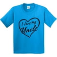 thumbnail image 3 of Inktastic I Love My Uncle in Black Chalk Heart Youth T-Shirt, 3 of 5