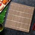 thumbnail image 4 of Dayesque 2pcs Japanese Sushi Bamboo Rolling Mats 24cm Carbonized Natural Bamboo Mat for Sushi Home Gatherings, 4 of 8