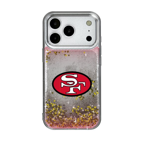 San Francisco 49ers Linen Logo iPhone Glitter Case