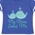 thumbnail image 4 of Inktastic My Meme Loves Me Whale Grandchild Boys or Girls Toddler T-Shirt, 4 of 5