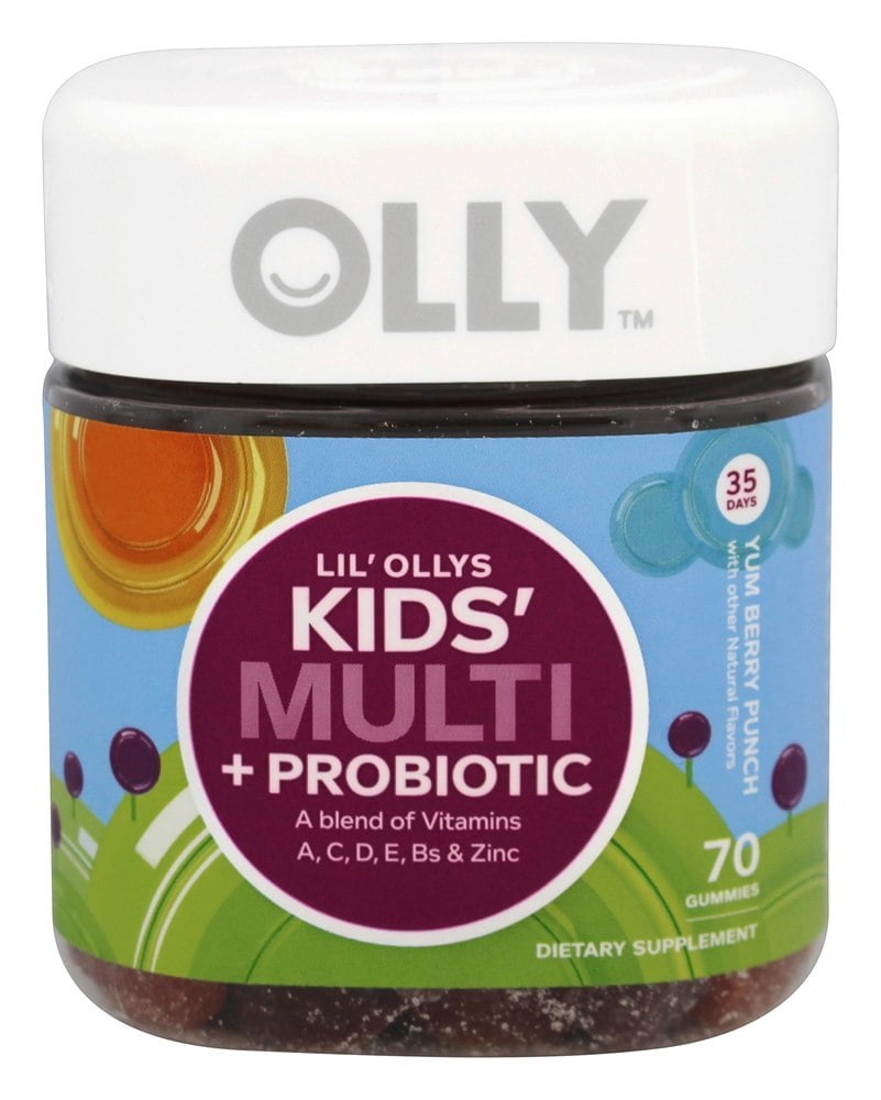 OLLY Kids Multivitamin and Probiotic Gummy Supplement, with Zinc