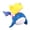Multicolor Whale Riding Girl, variant on Suodoka Floating Fish Tank Decoration Small Cute Plastic Cartoon Aquarium Ornament Surfing Boy (3.94 in / 10 cm)