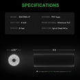 thumbnail image 2 of Dryer Vent Hose iPower 4 Inch 8 Feet Aluminum Ducting Black, 2 of 7
