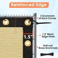 thumbnail image 4 of xft (.x.m) Privacy Screen Fence Garden Windscreen Mesh Shade Sail Net Barrier Reinforced Bindings and Brass Grommets Cable Zip Ties Included, 4 of 9