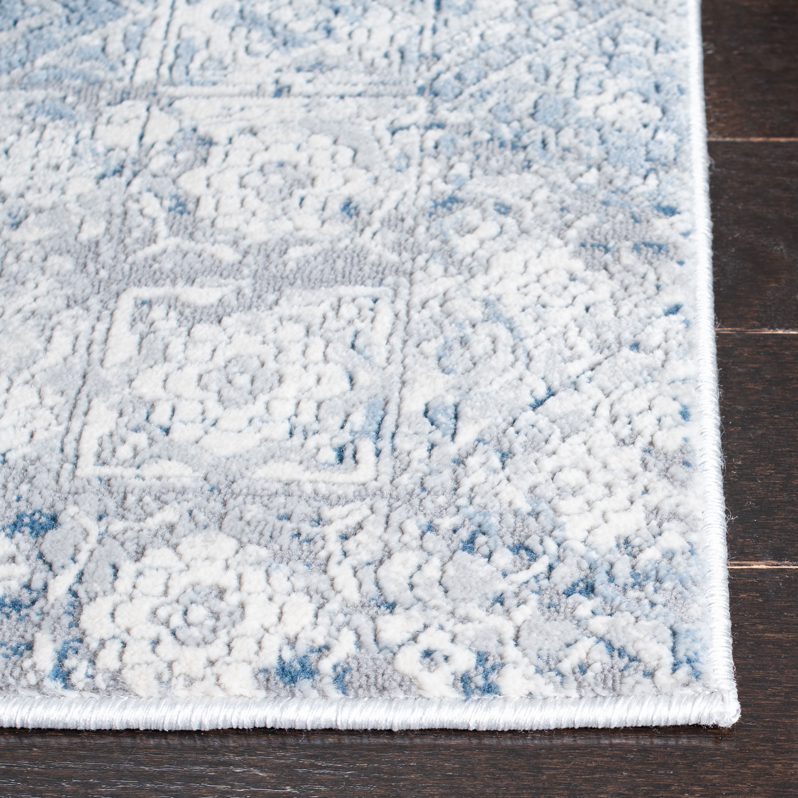 SAFAVIEH Alhambra Holden Abstract Area Rug, Ivory/Grey, 4' x 6'