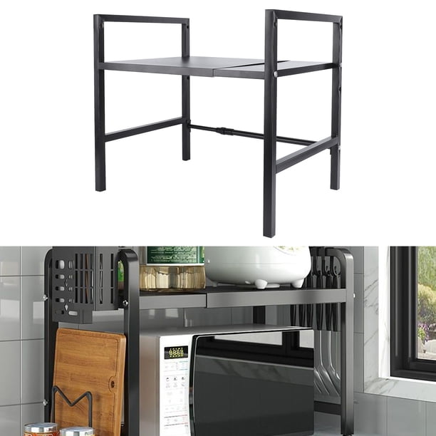 Soporte Para Microondas, Estante Multifuncional Extensible Para Horno Microondas De Altura Ajustable, Fácil Montaje Para Cocina