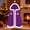 D_ Purple Capes & Cloaks, variant on UTSJKR Unisex Short Hooded Christmas Cape Cloak with Faux Fur Trim and Pom Pom Decor for Holiday Xmas Party Cosplay Festival Fancy Dress Costume Outfit Red S