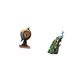 thumbnail image 5 of Figura de globo terráqueo, estatua moderna, reloj de mesa coleccionable, adorno artístico, escultura de , elegante pieza de decoración para e, 5 of 8