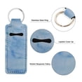 thumbnail image 4 of HUIANER 10pcs Chapstick Holder Keychain Portable Lip Gloss Bag Present Travel Accessory for Girls Women Gift, Marble Pattern, 4 of 10