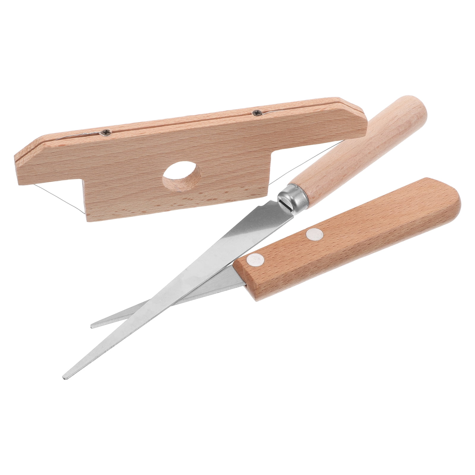 DEEPCRAFF 3-Piece Fettling Tool Set for Clay and Woodworking, Assorted Colors, Precise Cutting Tools for Home and Craft Use