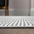 thumbnail image 4 of JONATHAN Y CARMEL 8 x 10 Area Rug, Cole Minimalist Pinstripe - Dark Silver/White, CAR101E-8, 4 of 8
