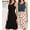 Black+deepgreenf(2 Pack), variant on Female Short Sleeve Knee-Length Maternity Dress Side Ruched Pregnancy Bodycon Dress 2-Pack