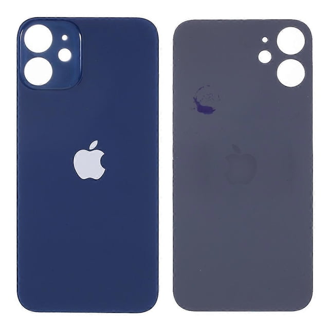 Pieza de reparación de la tapa de la carcasa de la batería del iPhone 12 (versión estándar del orificio del anillo de la lente de la cámara)
