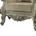 thumbnail image 4 of Benzara 38 Inch Wide Upholstered Accent Armchair, Antique White, Cream, 4 of 4