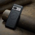 thumbnail image 6 of Compatible with Google Pixel 7a Magnetic Case, Classic Premium PU Leather TPU Hybrid MagSafe Ultra Slim Protective Skin Friendly Shockproof Case Cover for Google Pixel 7a, Black, 6 of 7