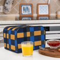 thumbnail image 6 of Toasting Machine Cover 4 Pieces 12.4×10.6×8.3in Dust-Proof Explosion-Proof Waterproof And Wear-Resistant Hollow Bottom Cornflowerblue Buffalo Plaid Check Tartan Scotland_2, 6 of 7