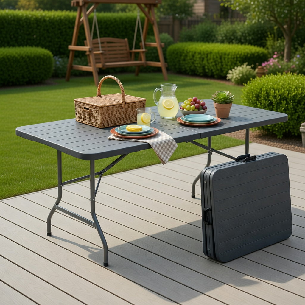 TitanPRO™ Plastic Bi-Folding Banquet Table 60 x 30 - Walmart.com