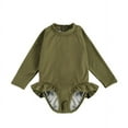 thumbnail image 3 of Toddler Girls Long Sleeve Frill One Piece Swimsuit, 3 of 5