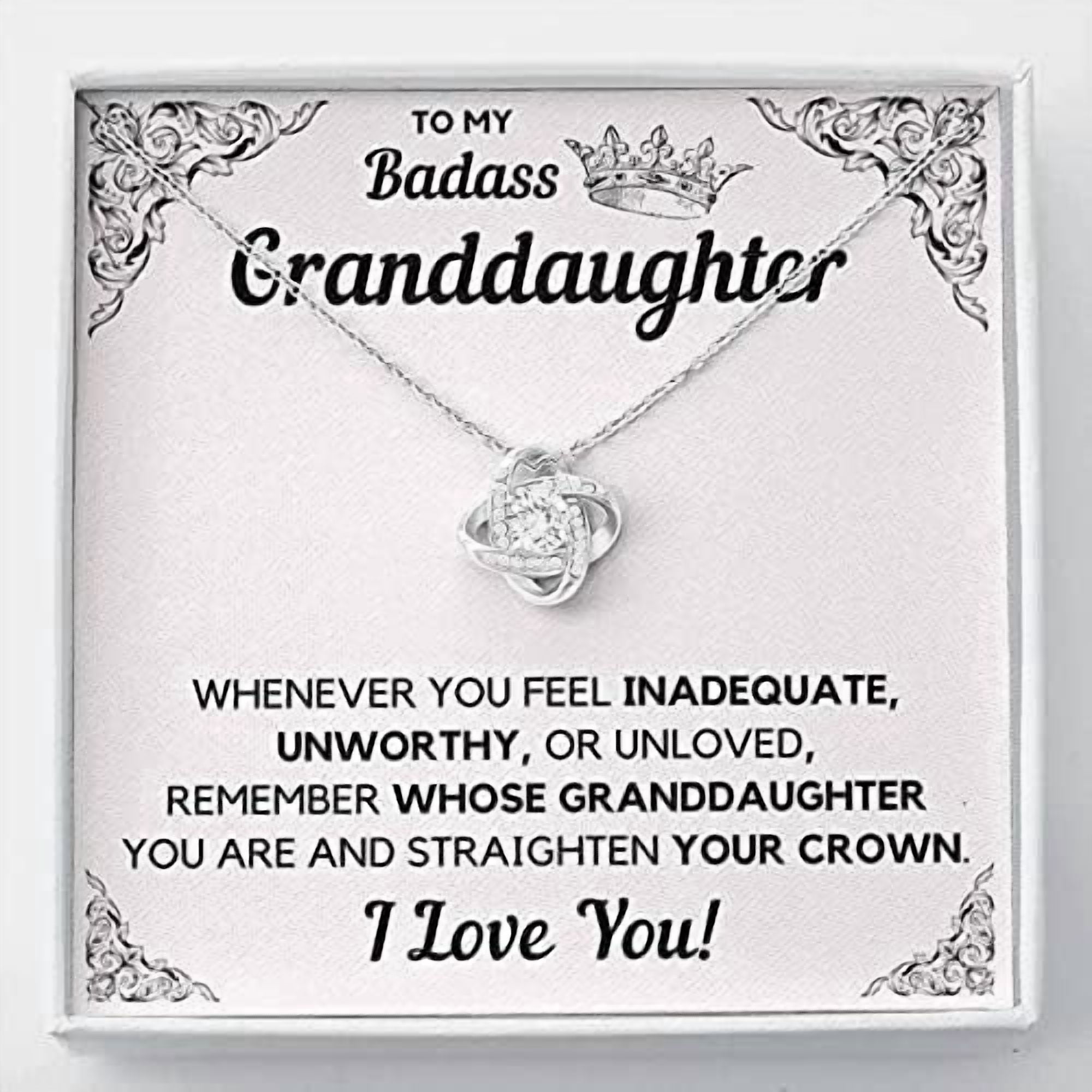 Crown Decoration Gift For Granddaughter From Grandma Grandpa, Gift for Granddaughter Jewelry Necklace, Granddaughter Birthday Gift, Gifts for Women, Graduation Christmas Necklaces styles