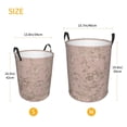 thumbnail image 3 of Fotbe Rose Gold Marble Texture Cesto de Ropa con Asas, Cesto Impermeable de Gran Capacidad, Bolsa de Lavado para Dormitorio, Cesto de Ropa con Ruedas y Asas-Medium, 3 of 6