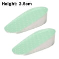 thumbnail image 1 of 1 par de plantillas para aumentar la altura, inserciones para levantar el talón de inserciones de cojín para el talón, almohadilla de masaje interior invisible para el talón para mujeres (1,5 cm/2,5, 1 of 8