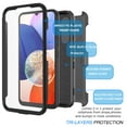 thumbnail image 3 of Tekcoo Phone Cases for Samsung Galaxy A54 5G 2023 6.4", [Built-in Screen Protector] Combo Holster Belt Clip [Heavy Duty] [Kickstand] Full-Body Rugged Holster Case -Black, 3 of 7