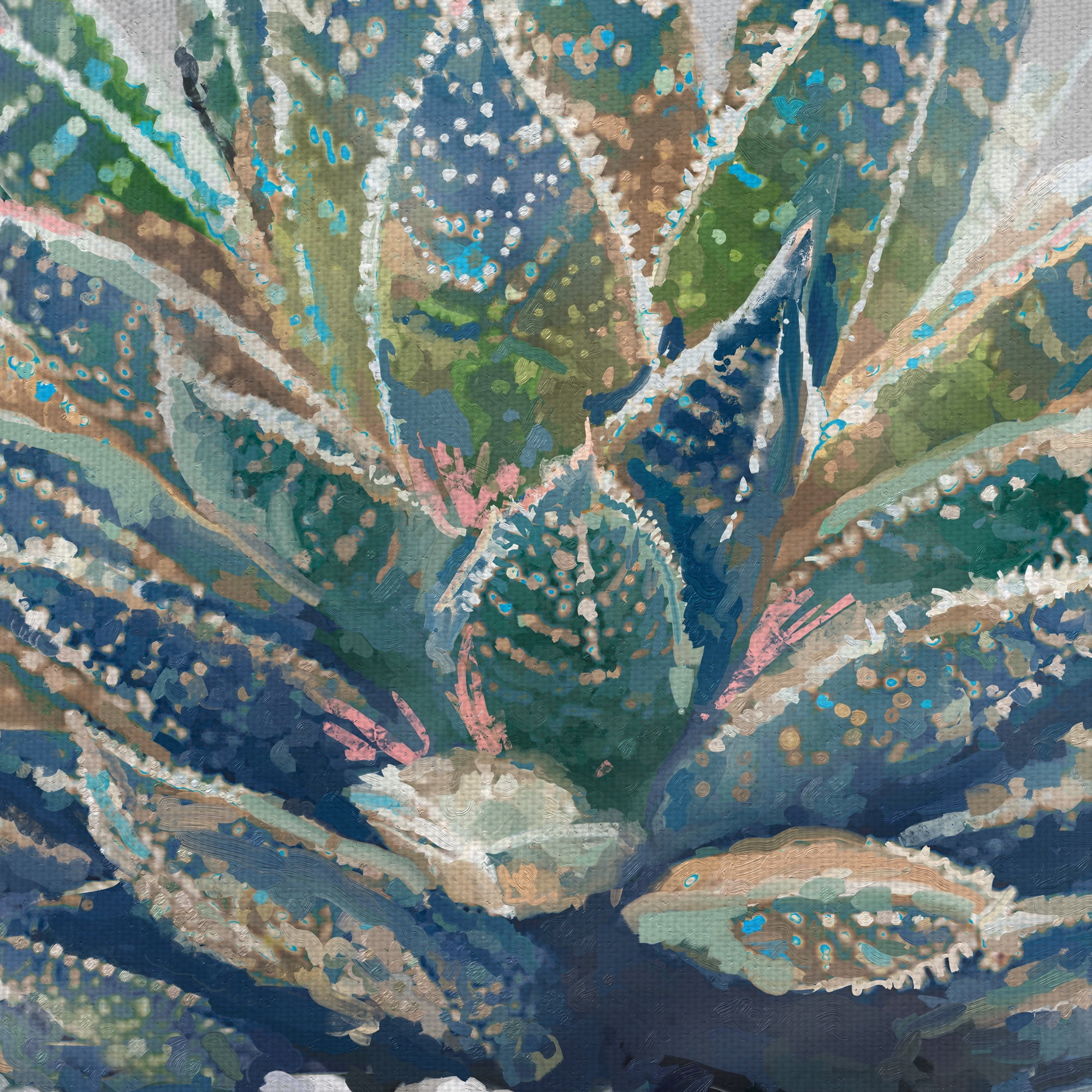 Masterpiece Art Gallery Potted Succulent I By Studio Arts Canvas Art Print 24" x 24"