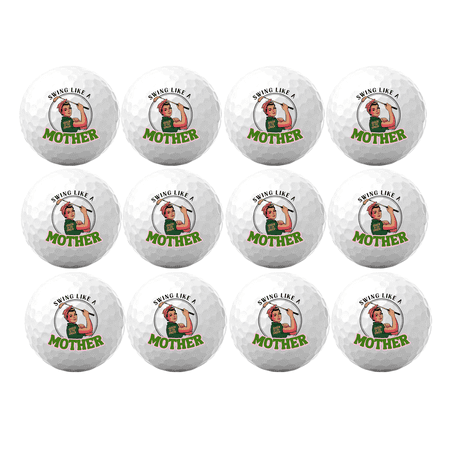 Swing Like A Mother #2 Mothers Day Golf Balls - 12 Pack by GBM GOLF