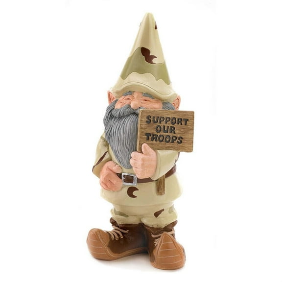 Summerfield Terrace 39627 Support Our Troops Garden Gnome, Multicolor