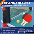 thumbnail image 6 of Jercoda All-in-One Ping Pong Table Tennis Set, 2 Player Set with 6 Balls and Retractable Net, Indoor Outdoor Healthy Game, 6 of 13