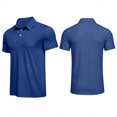 thumbnail image 2 of Trgacdwlo Polo T Shirts for Men Lightweight Quick Dry Shirts for Men Short Sleeve Summer Outdoor Running Golf Polo Shirt Men Blue XL, 2 of 9