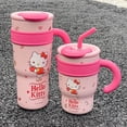 thumbnail image 4 of 700/1200ml Sanrio Hello Kitty My Melody Pochacco Cinnamoroll Hangyodon Water Bottle Cute Water Bottle with Straw Girl Anime Gift, 4 of 4