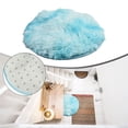 thumbnail image 2 of Tapis Shaggy Rond Rond pour Salon Chambre, Tapis de Sol Antidérapant, 2 of 8