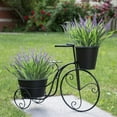thumbnail image 4 of 10 Bundles Artificial Plants Outdoor Fake Grass with Flowers UV Resistant Greenery Garden Porch Window Box Decorating (White), 4 of 5