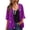 c01Purple, variant on JGGSPWM Women's 3/4 Sleeve Sequin Jackets Open Front Sequin Cardigan Jacket Blazer Red M