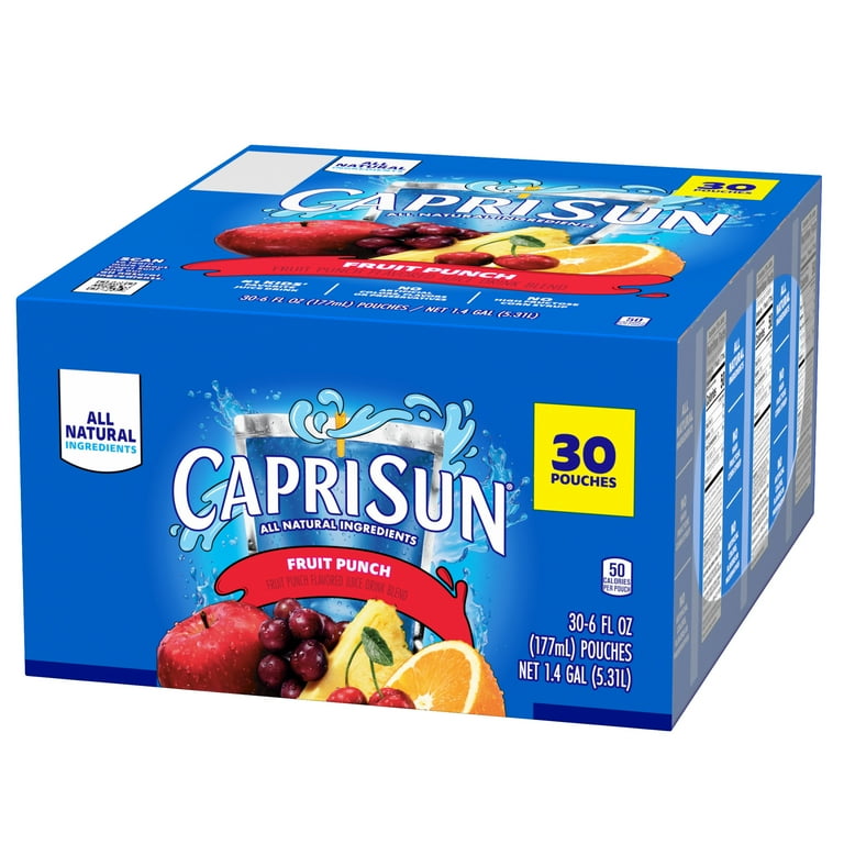 Capri Sun Fruit Punch Juice Box Pouches, 30 Ct Box, fl oz