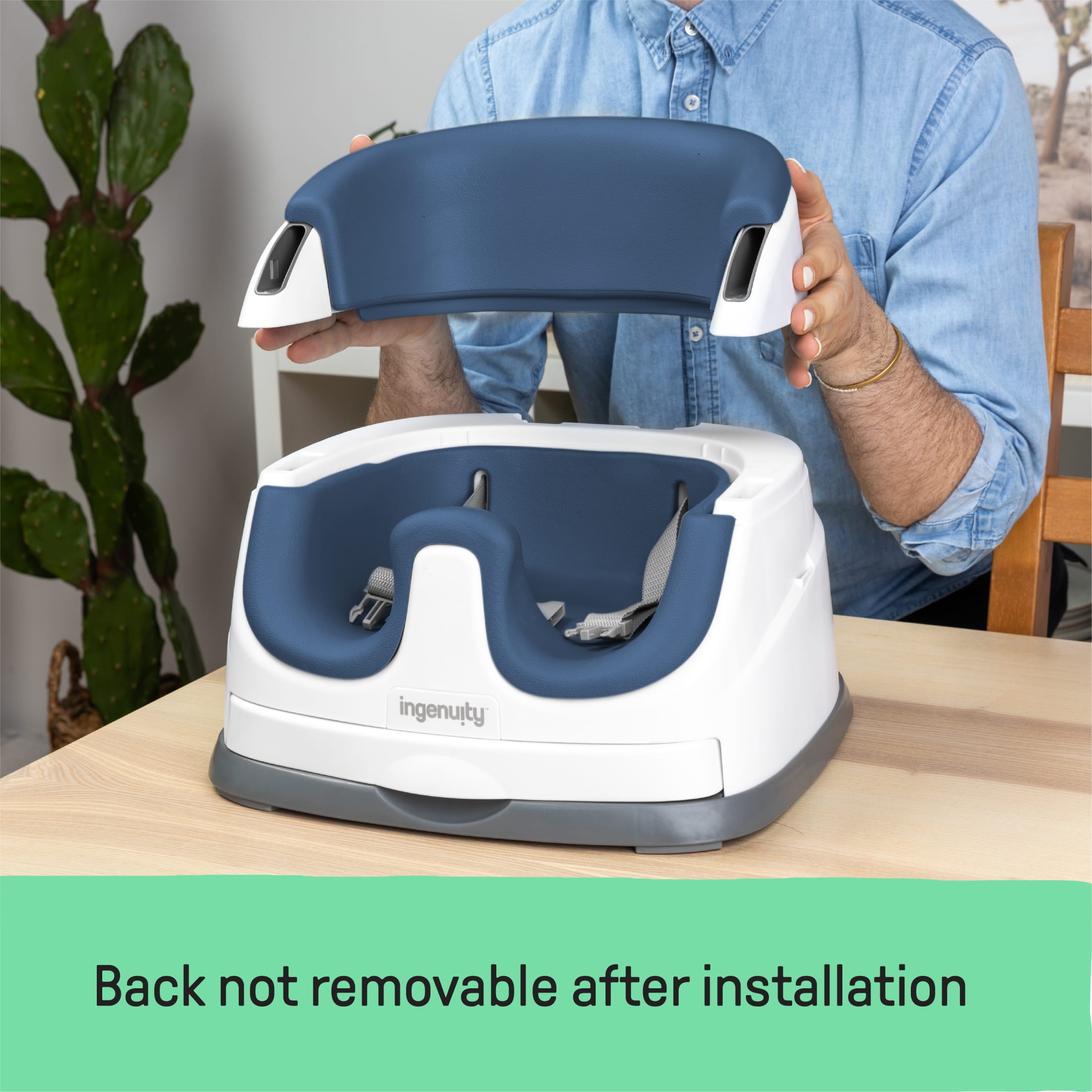Ingenuity Baby Base 2-in-1 Booster Seat, Night Sky photo 4