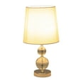 thumbnail image 3 of Sagebrook Home Modern Set Of 2 Crystal 19" Faceted Table Lamp, Silver, Orb - 10" x 10" x 19", 3 of 10