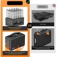 thumbnail image 3 of Fireproof  Box, Small Hard Case Fireproof Box with Fireproof Zipper & Lock, 6400?F Heat Insulated Fireproof Water Resistant Safe Box for , A5 Document, Passport and , Black, 3 of 6