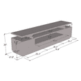 thumbnail image 6 of Eva TV Stand for TVs up to 85", Modern High Gloss 77" Entertainment Center, TV Media Console with Storage Cabinets and LED Lights, 6 of 6