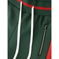 thumbnail image 3 of Hat and Beyond Mens Premium Two Tone Side Stripe Track Pants Slim Fit Stretch, 3 of 6