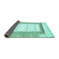 thumbnail image 2 of Ahgly Company Indoor Rectangle Solid Turquoise Blue Modern Area Rugs, 8' x 12', 2 of 4